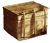 The "gold plates" Joseph Smith dug up. They may have looked like this.