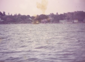 A picture of the shoreline at the Landing on Harkers Island. 