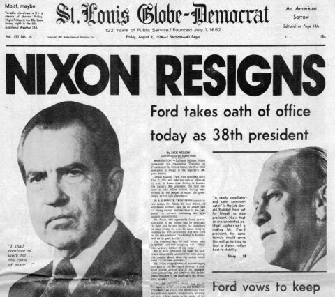 Richard Nixon Resigns as President